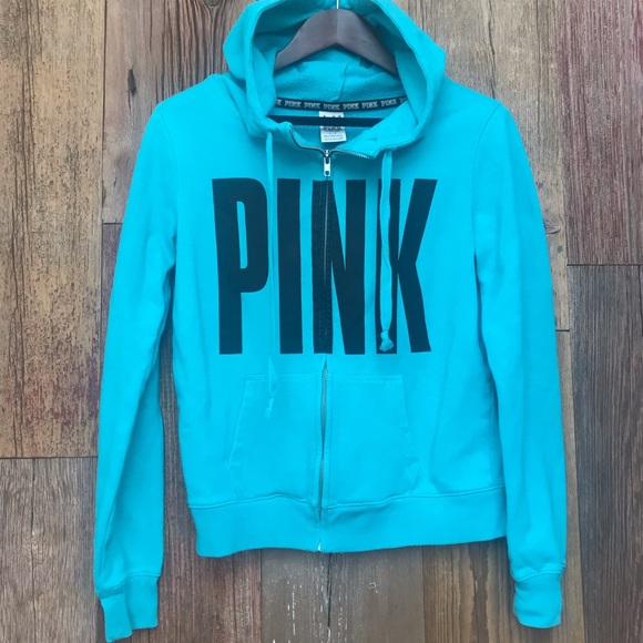 PINK Sweatshirt w/Hoodie Small - Picture 2 of 10